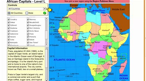 capitals of africa game.